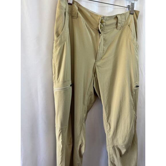 Womens Hiking Pants Outdoor Recreation Khaki Lightweight Cargo - Picture 4 of 12